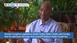 VOA60 Africa- Longtime opposition leader Cellou Dalein Diallo calls on Guinean junta to schedule transitional elections