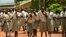 FILE - Girls take a break at the Loreto Secondary School, the region's only all-girls boarding school where staff require each girl's guardian to sign a form promising not to remove the child from school until graduation, in the town of Rumbek, South Sudan, July 30, 2017.