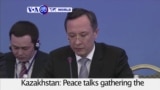 VOA60 World PM -Peace talks gathering the Syrian regime and rebel groups begin in the Kazakh capital Astana