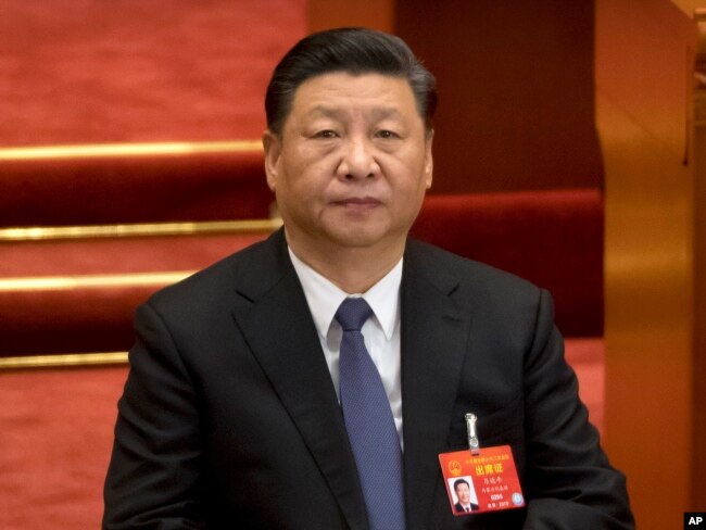 2019年3月12日中国国家主席习近平出席了在北京人民大会堂举行的中国人大全体会议。