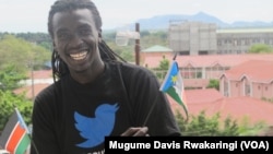 Manasseh Mathiang wants South Sudanese to post pictures of themselves waving the nation's flag on Facebook and Twitter as part of the 'Wave South Sudan' peace campaign.