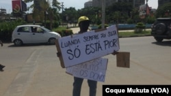 Manifestação "Luanda Lixada" em Luanda, capital angolana. 1 de Maio, 2021