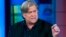 In this Oct. 9, 2017, photo, former White House strategist Steve Bannon speaks during a television interview in New York. 