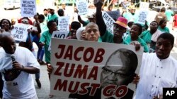 Abigaragambije muri Afrika y'epfo basaba Perezida Juma kuva k'Ubutegetsi.