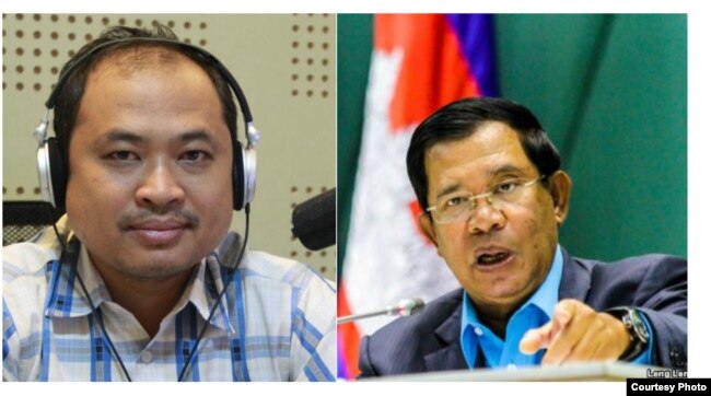 រូបឯកសារ៖ លោកនាយករដ្ឋមន្រ្តីហ៊ុន សែន និង​អ្នកវិភាគ​នយោបាយ​លោក​គឹម សុខ។