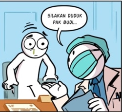 Salah satu seri "Komikgajelas" (Foto: Courtesy).