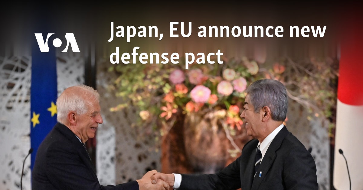 Japan, EU announce new defense pact