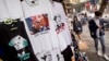 T-shirts depicting U.S. President Donald Trump and North Korean leader Kim Jong Un are displayed for sale in a tourist area in Hanoi, Vietnam, Tuesday, Feb. 26, 2019. 