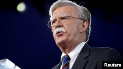 FILE - Former U.S. Ambassador to the United Nations John Bolton speaks at the Conservative Political Action Conference in Oxon Hill, Maryland, Feb. 24, 2017. 