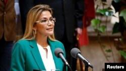 La presidenta interina de Bolivia, Jeanine Áñez, aspira a obtener un mandato en las elecciones presidenciales del 3 de mayo.