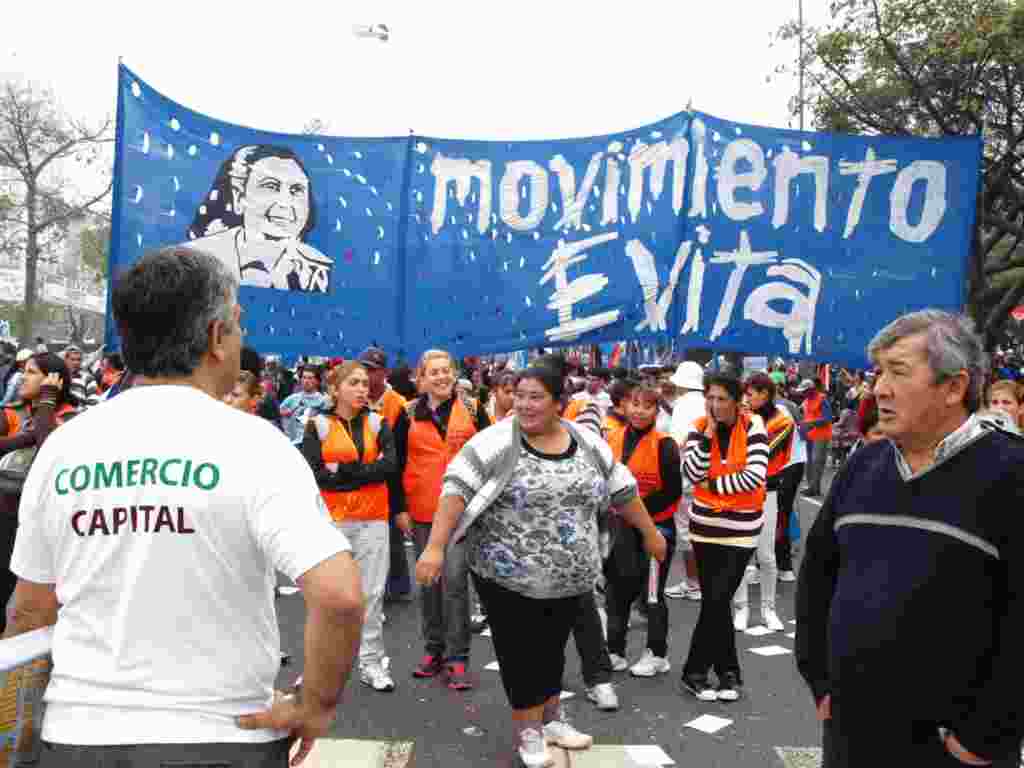 Celebración del Día del Trabajador en Buenos Aires, Argentina.