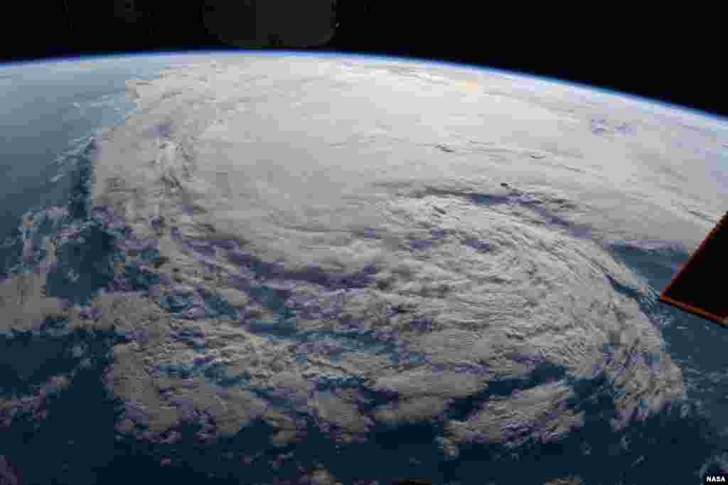 Astronaut Randy Bresnik took this photo of Tropical Storm Harvey from the International Space Station, Aug. 28, 2017.