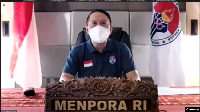 Menpora Zainudin Amali memberikan klarifikasi terkait adanya surat dari Badan Anti-Doping Dunia (WADA) yang menyatakan Indonesia tidak patuh pada penegakan standar anti-doping karena tidak mengikuti Test Doping Plan (TDP) yang dibuat pada tahun 2020.(foto