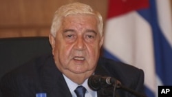 Menteri Luar Negeri Suriah Walid al-Moallem berjanji bahwa pemberontak di Aleppo akan dikalahkan (foto: dok). 