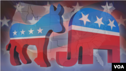 Символи Республіканської та Демократичної партій США