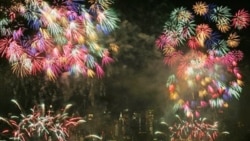 Fourth of July fireworks last year over New York City