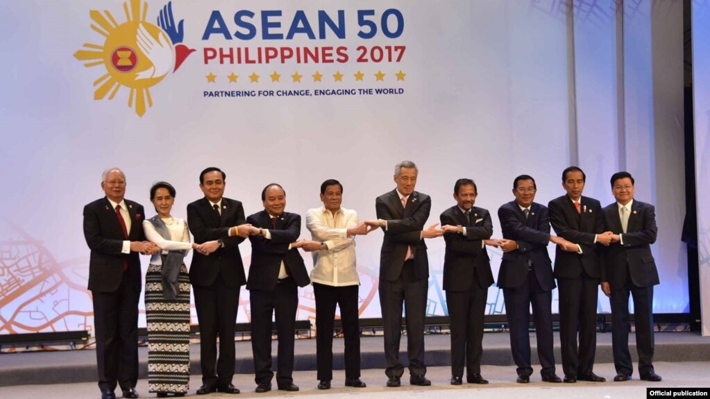 Các lãnh đạo ASEAN tại cuộc họp thượng đỉnh ở Manila, Philippines, ngày 29/4/2017.