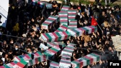 مراسم تشییع بقایای کشته‌شدگان جنگ با عراق، ۱۶ دی ۱۴۰۰، تهران 