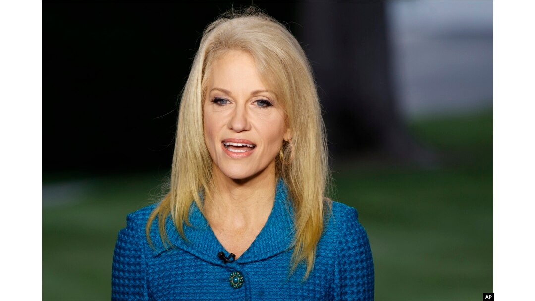 美国总统顾问凯利安·康威(Kellyanne Conway)在2017年5月10日。