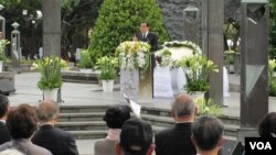 台灣官方舉辦紀念228事件活動(美國之音張永泰拍攝)