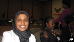 Faadumo Faarax waxay ka qeybgashay Shirweynaha Qurbe joogta ee Washington.