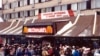 This was the scene on opening day outside the McDonald’s restaurant on Moscow’s Pushkin Square, Jan. 31, 1990. (McDonald's photo)