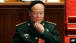 China's People's Liberation Army Gen. Guo Boxiong, seen in this March 9, 2012, file photo, has been sentenced to life in prison on bribery charges, a move that comes as President Xi Jinping attempts to consolidate power and tighten his grip on the world's largest military.