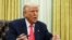 U.S. President Donald Trump speaks in the Oval Office at the White House in Washington, March 6, 2025. 