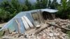 Earthquake damage to a home in Maniche, Haiti, Aug. 19, 2021. (Jean Handy Tibert/VOA)