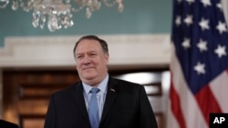 Mike Pompeo, Département d'Etat, Washington, le 9 mai 2019. 