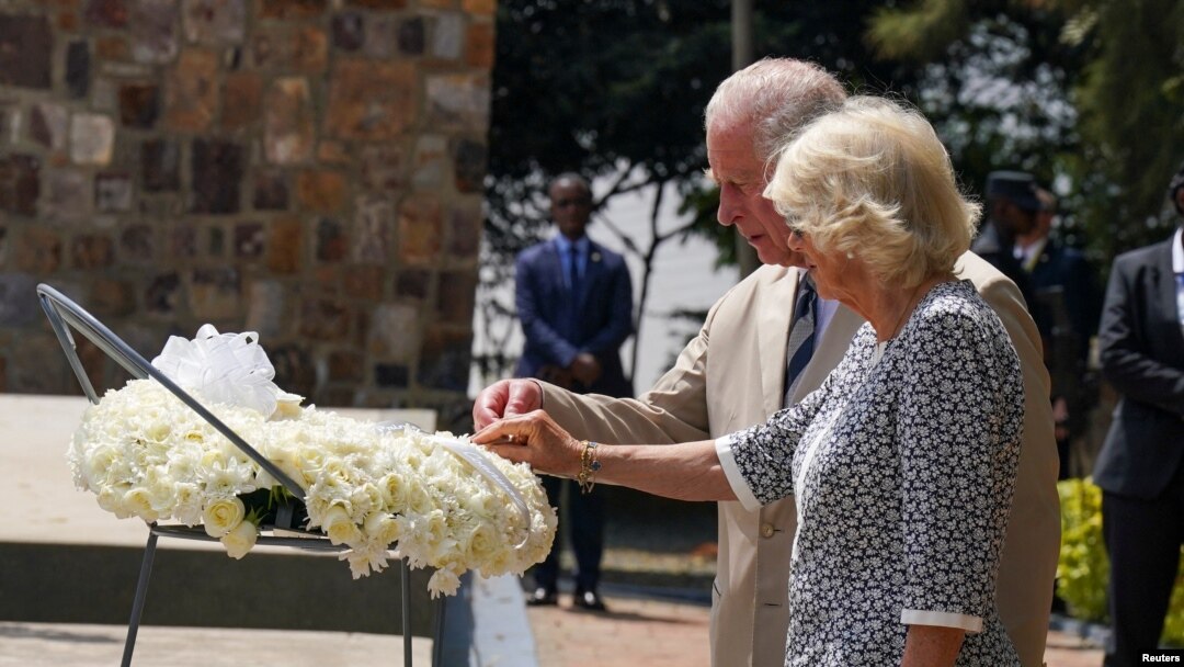Britain's Prince Charles and Camilla, Duchess of Cornwall visit the Kigali Genocide Memorial in Kigali, Rwanda June 22, 2022.