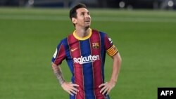 Pemain bintang FC Barcelona, Lionel Messi