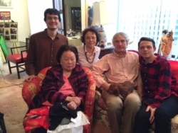 Paul Sikivie, right, in a family photo with his parents, Pierre Sikivie and Cynthia Chennault, brother Michael, and grandmother Anna Chennault, in an undated photo. (Photo provided by Cynthia L. Chennault)