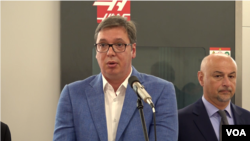 Predsednik Srbije Aleksandar Vučić u poseti zemunskoj fabrici "Teleoptik - žiroskopi"