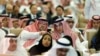 Para peserta menghadiri pembukaan konferensi Inisiatif Investasi Masa Depan, di Riyadh, Arab Saudi, Selasa, 23 Oktober 2018. (AP Photo/Amr Nabil)