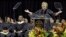 Hillary Clinton delivers the commencement address to Medgar Evers College graduates at Barclay's Center, in Brooklyn, New York, June 8, 2017.