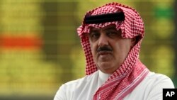 Pangeran Prince Miteb bin Abdul Aziz, putra dari Raja Arab Saudi, Raja Abdullah bin Abdul Aziz al-Saud, di Riyadh, Arab Saudi, 23 Oktober, 2008. Raja Salman memecat Pangeran Miteb bin Abdullah dari posisinya sebagai kepala Garda Nasional. 