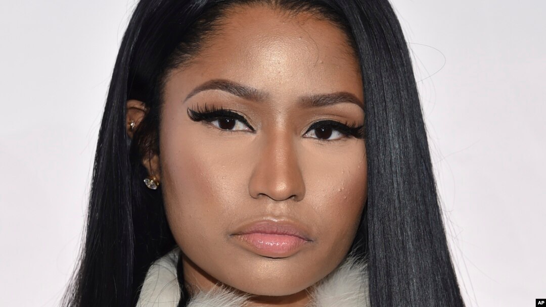 Penyanyi Nicki Minaj saat menghadiri konser amal Tidal X: 1015, yang diselenggarakan oleh Tidal dan Yayasan Robin Hood, di Barclays Center, New York. 