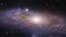 Imagen de la galaxia de Andrómeda captada por el telescopio espacial Hubble.
