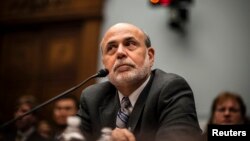 El presidente ed la Reserva Federal, Ben Bernanke, durante la sesión ante el Congreso del miércoles. 