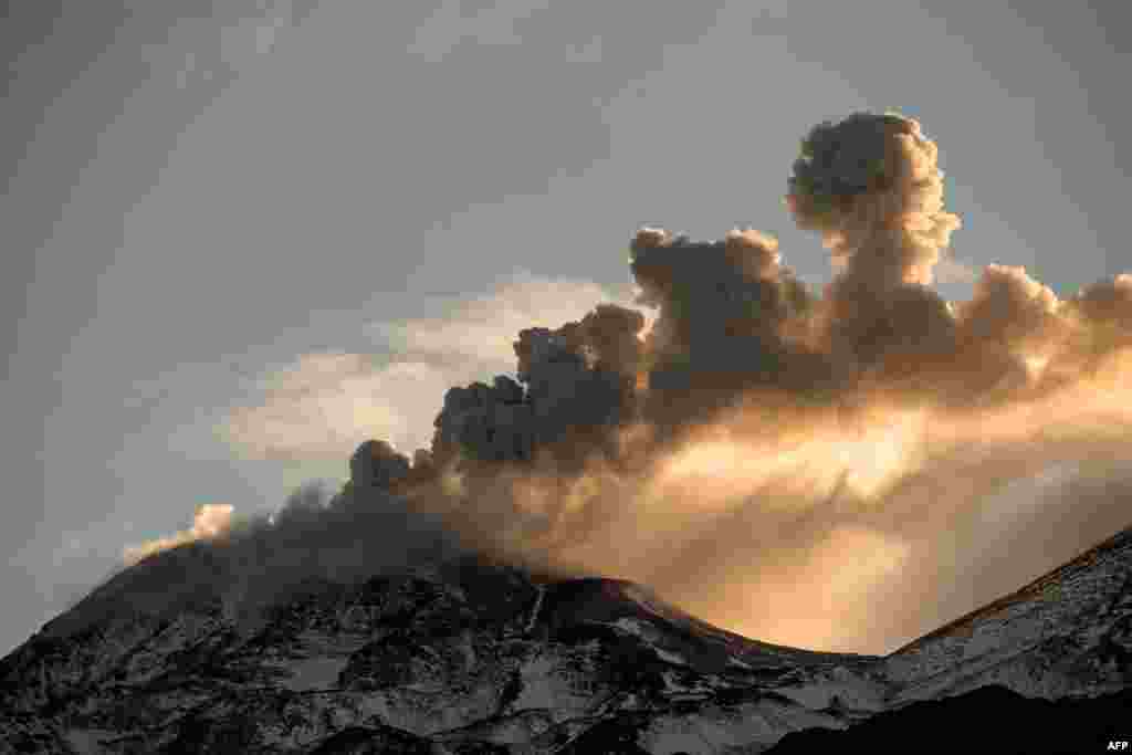 فوران کوه آتشفشان در شیلی &nbsp;