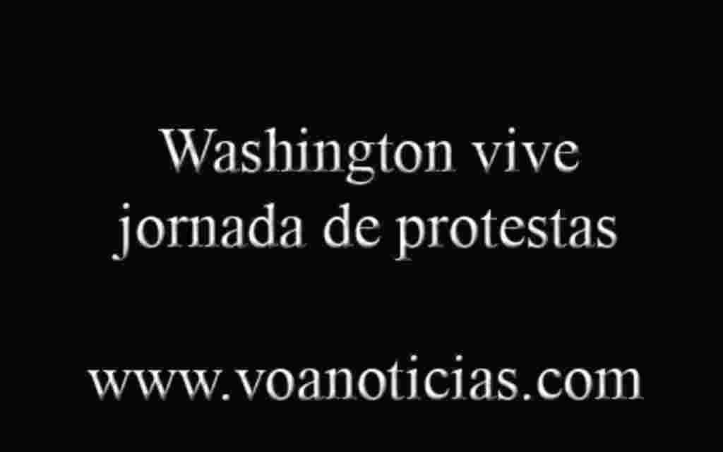 Washington vive jornada de protesta