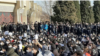 Estudiantes durante una sentada de protesta en la Universidad de Tecnología de Isfahan el 15 de enero de 2020. La VOA no ha podido verificar por otras fuentes la veracidad de esta foto.