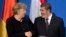 Mısır Cumhurbaşkanı Muhammed Mursi Almanya Başbakanı Angela Merkel ile görüşürken