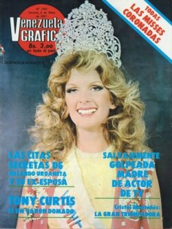 Cristal Montañéz brilló como Miss Venezuela en 1977, acaparando titulares de prensa. [Foto: Cortesía]