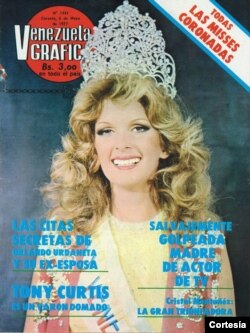 Cristal Montañéz brilló como Miss Venezuela en 1977, acaparando titulares de prensa. [Foto: Cortesía]