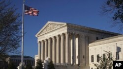 FILE - The Supreme Court building is seen in Washington, D.C, April 4, 2017. In an era of deep partisan division, the court could soon decide whether the drawing of electoral districts can be too political.