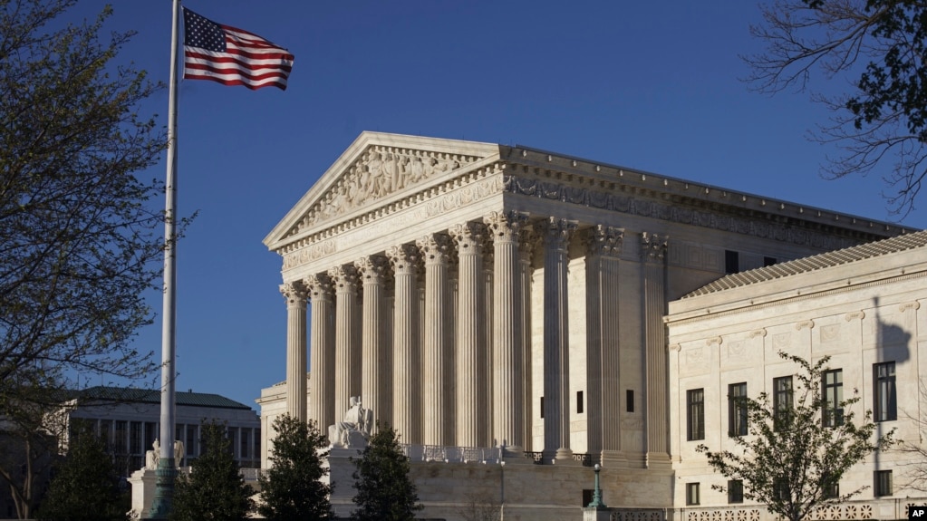FILE - The Supreme Court building is seen in Washington, D.C, April 4, 2017. In an era of deep partisan division, the court could soon decide whether the drawing of electoral districts can be too political.