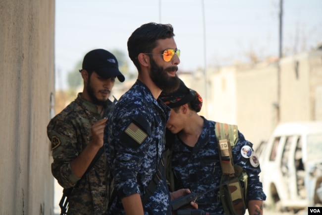 Units of U.S.-led coalition backed Kurdish and Arab fighters have taken much of Raqqa, once the de-facto capital of the self-proclaimed Islamic State, but the fighting is expected to continue for months, Aug. 20, 2017. (H.Murdock/VOA)