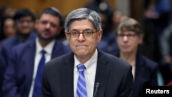 FILE - Former U.S. Treasury Secretary Jack Lew waits to testify before a Senate Foreign Relations Committee confirmation hearing on his nomination to be the next U.S. ambassador to Israel on Capitol Hill, Washington, U.S., October 18, 2023.